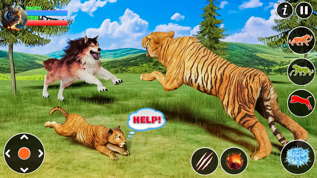 Tiger Family Sim: Tiger Games - عکس بازی موبایلی اندروید