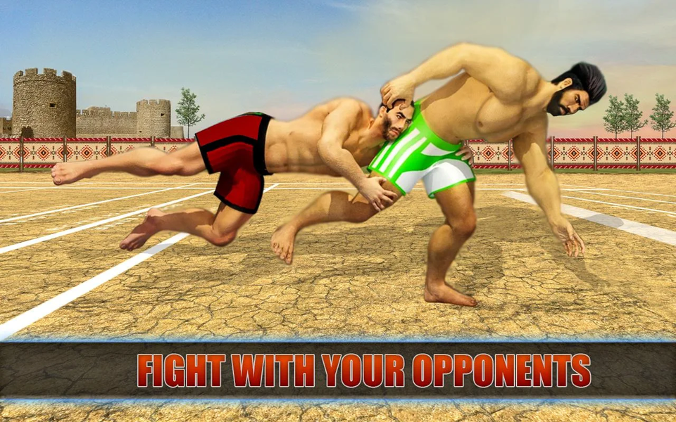 Kabaddi Fighting 2020 : Wrestl - Gameplay image of android game