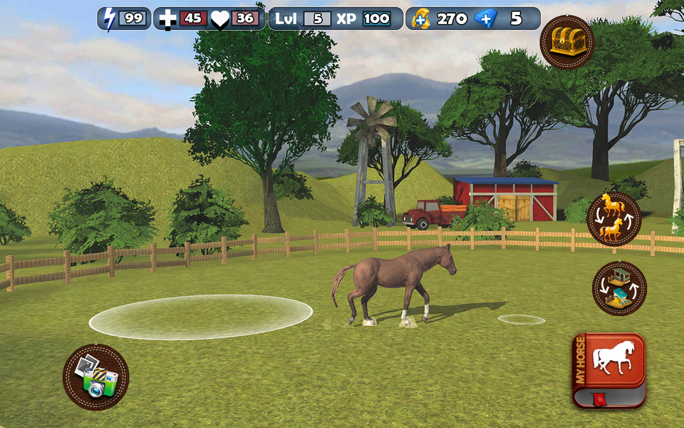 Horse Racing World Jumping 3D - Gameplay image of android game