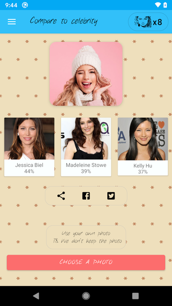 FaceScanner Who do I look like - Image screenshot of android app