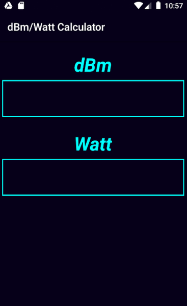 dB/Watt Calculator - عکس برنامه موبایلی اندروید