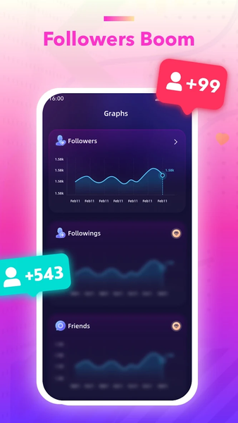 Followers & Like - TikReports - Image screenshot of android app