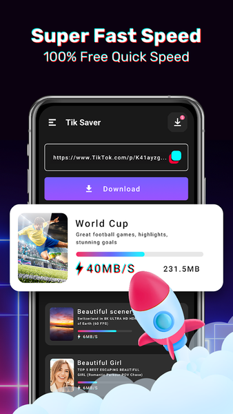 Video downloader for HD Video - Image screenshot of android app