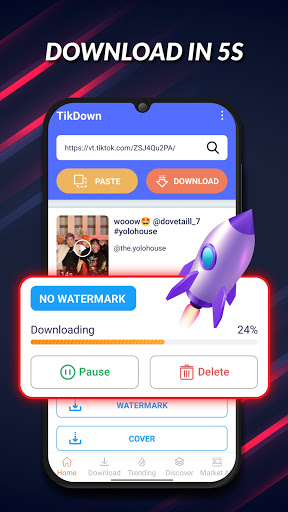 TikDown - TikTok Downloader, Download TikTok Videos Without Watermark