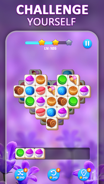 Tile Match - Brain Puzzle game - Gameplay image of android game
