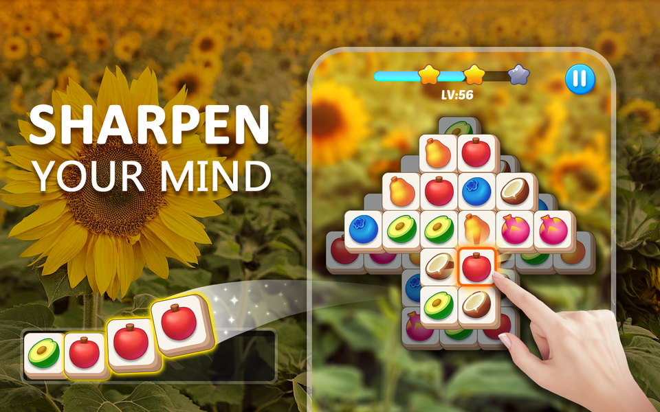 Tile Match - Brain Puzzle game - Gameplay image of android game
