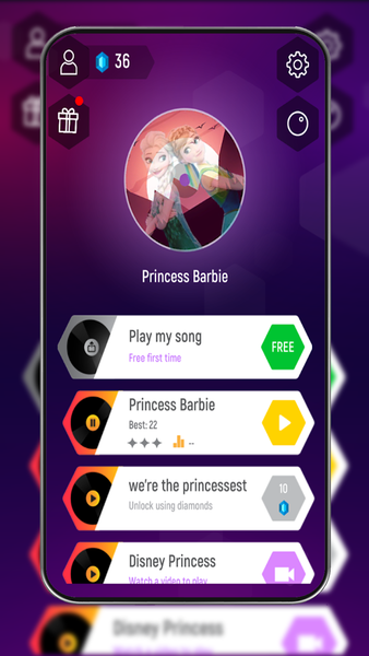 Princess EDM Hop Tiles Game for Android - Download