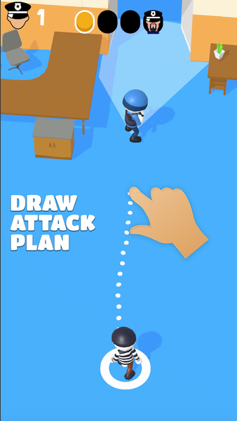 Draw Heist - Money Heist Drawi - Gameplay image of android game