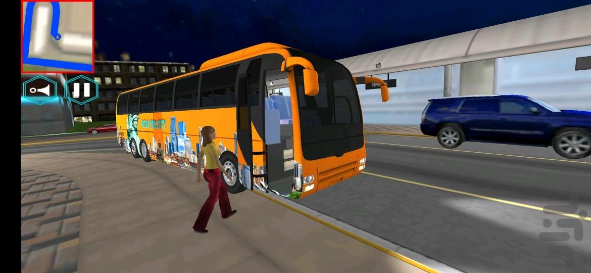 اتوبوس اروپا ، ماشین اتوبوس - Gameplay image of android game