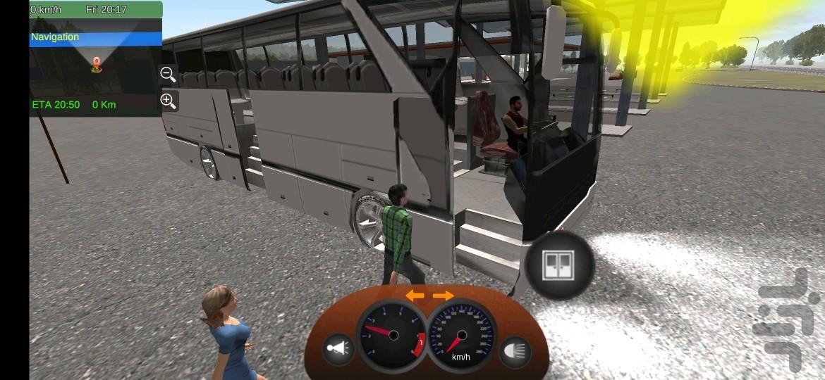 راننده اتوبوس جاده - Gameplay image of android game