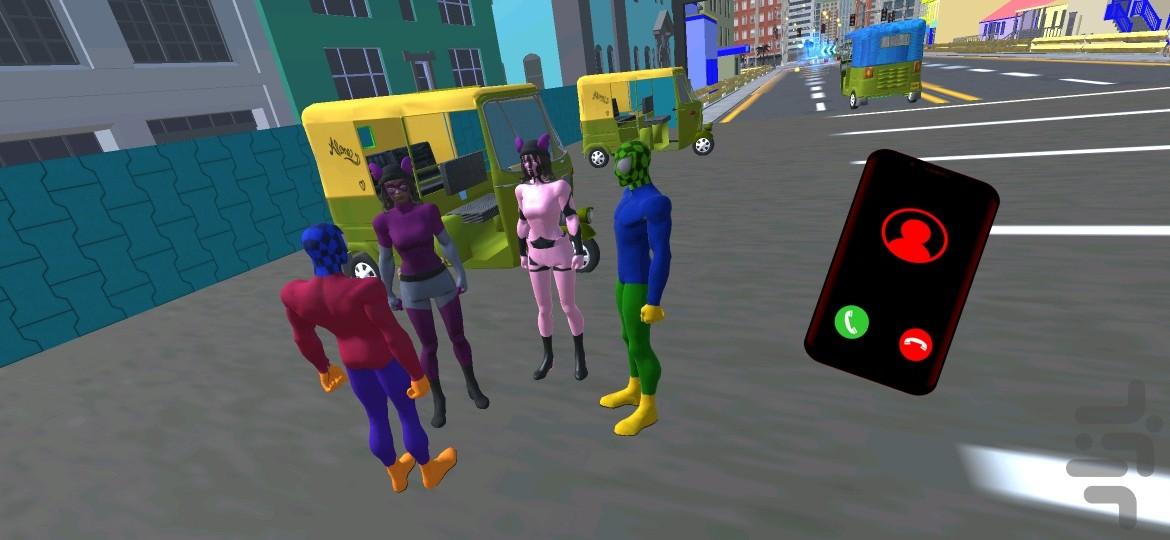 بازی رانندگی با سه چرخ ، موتور بازی - Gameplay image of android game