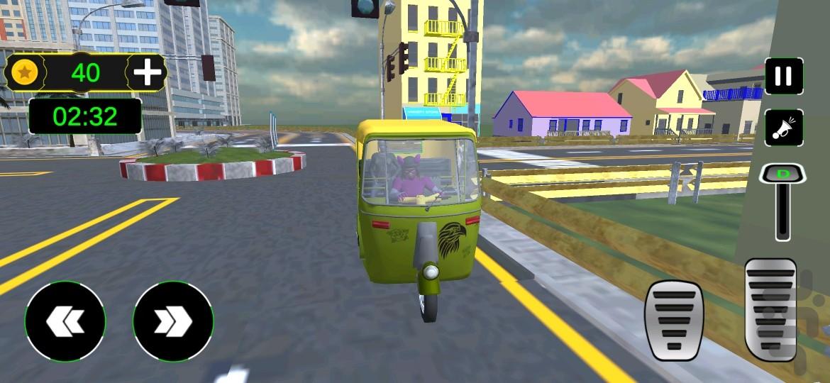 بازی رانندگی با سه چرخ ، موتور بازی - Gameplay image of android game