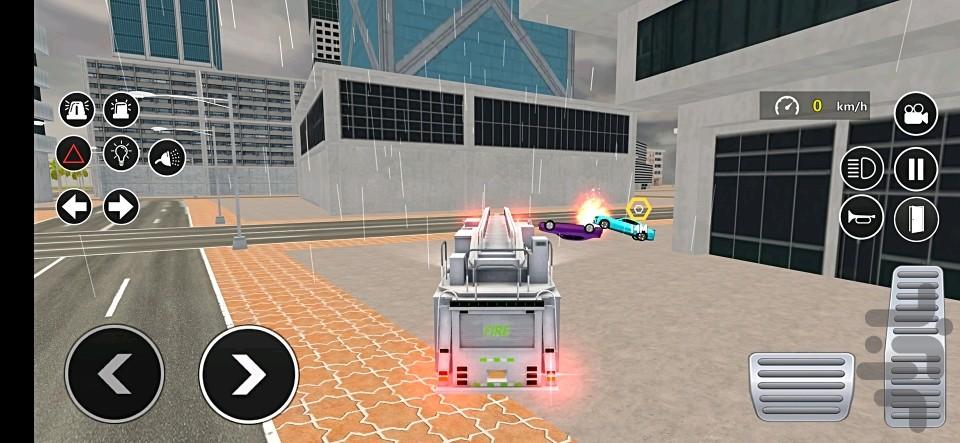 ماشین آتش نشانی جدید - Gameplay image of android game
