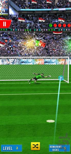 پنالی شوت ضربه آزاد - Gameplay image of android game