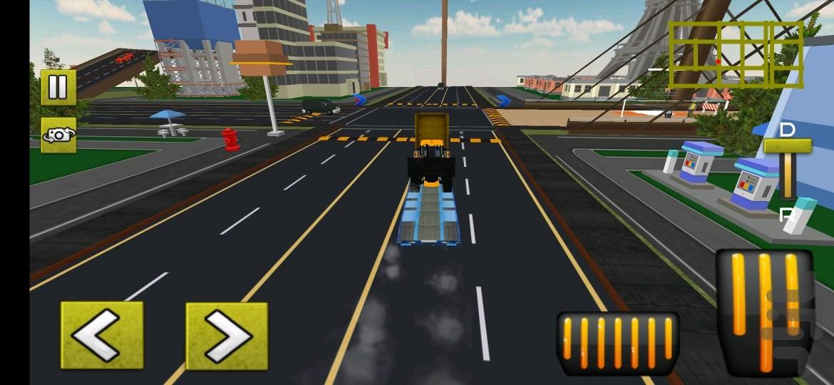 ماشین آلات راهسازی ، تریلی ، کامیون - Gameplay image of android game