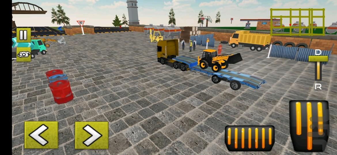 ماشین آلات راهسازی ، تریلی ، کامیون - Gameplay image of android game