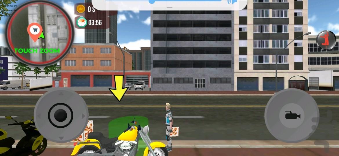 پیک موتوری ، موتور بازی - Gameplay image of android game