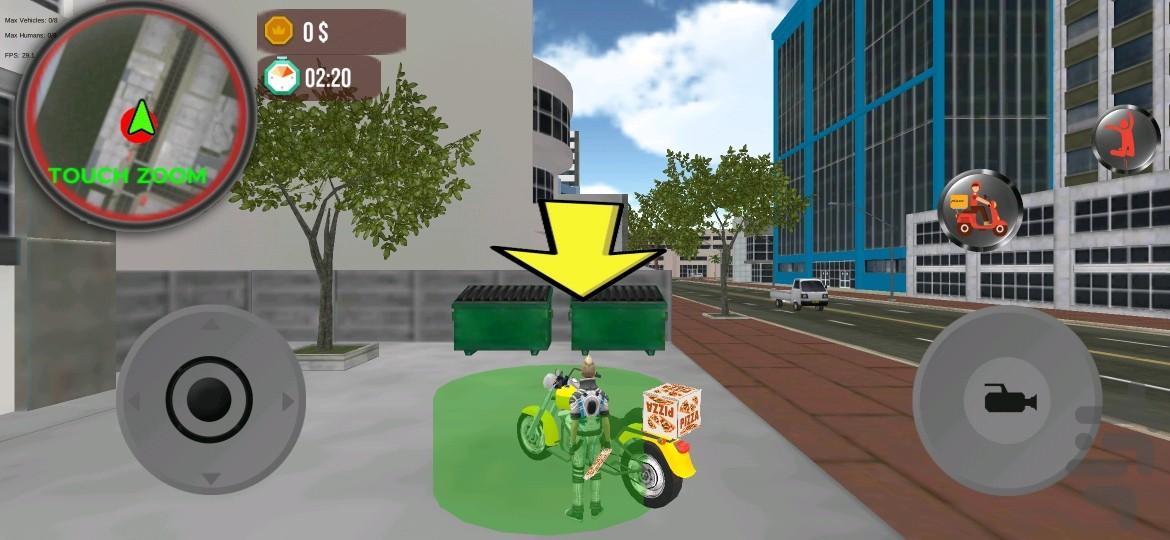 پیک موتوری ، موتور بازی - Gameplay image of android game
