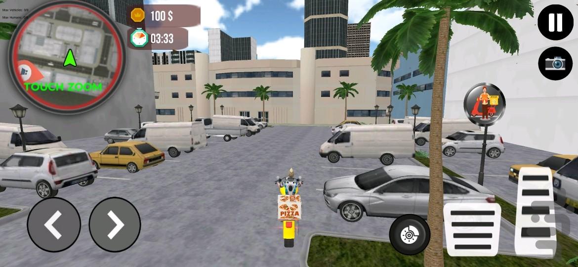 پیک موتوری ، موتور بازی - Gameplay image of android game