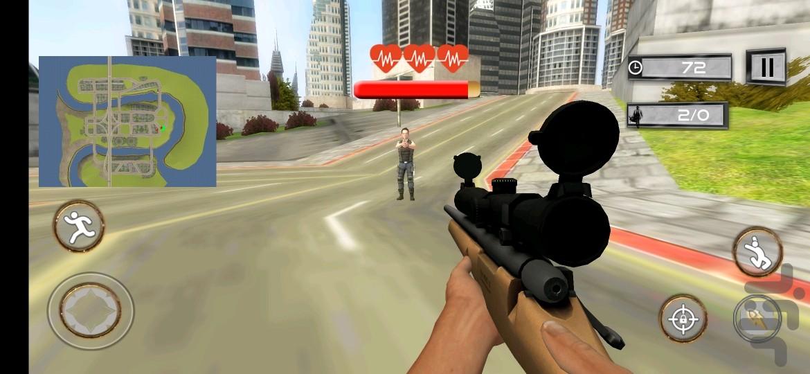 ماشین پلیس جنگی - Gameplay image of android game