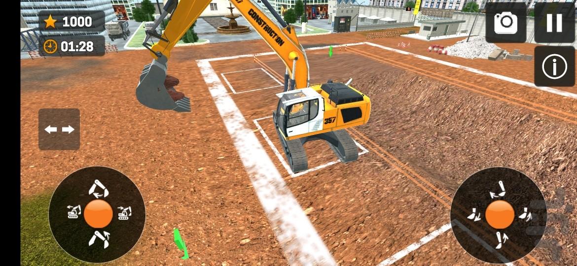 بولدزر راهسازی - Gameplay image of android game