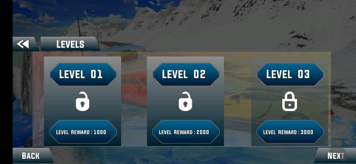 رانندگی در جاده برفی ، ماشین بازی - Gameplay image of android game
