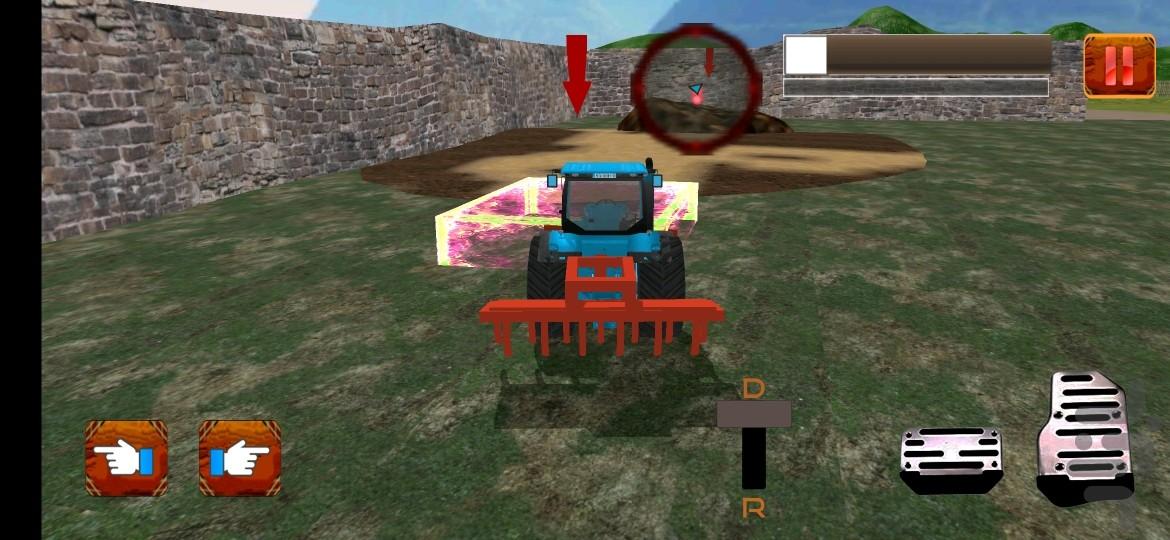 بازی کشاورزی در مزرعه ، تراکتور - Gameplay image of android game