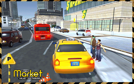 Supermarket Taxi Driver ۳D Sim - عکس بازی موبایلی اندروید