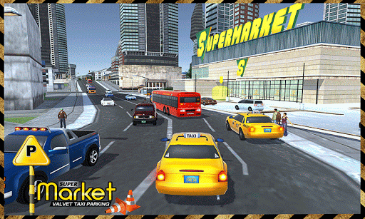 Supermarket Taxi Driver ۳D Sim - عکس بازی موبایلی اندروید