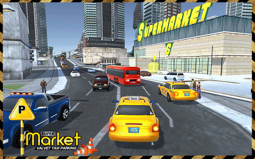 Supermarket Taxi Driver ۳D Sim - عکس بازی موبایلی اندروید