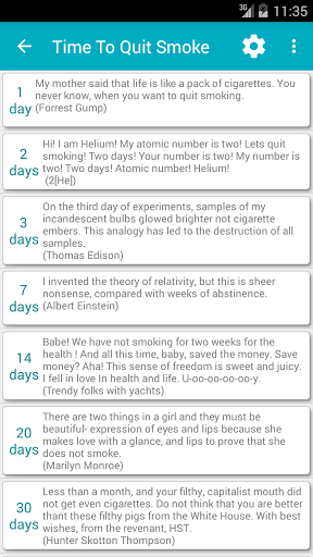 Time To Quit Smoke - Image screenshot of android app