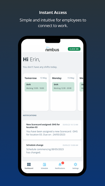 nimbus Employee App - عکس برنامه موبایلی اندروید