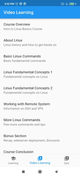 Linux Commands - عکس برنامه موبایلی اندروید