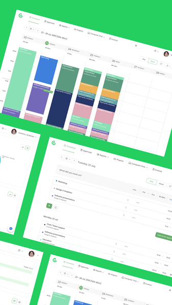 Time Tracking App TimeCamp - عکس برنامه موبایلی اندروید