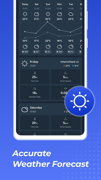 Timely Weather - عکس برنامه موبایلی اندروید