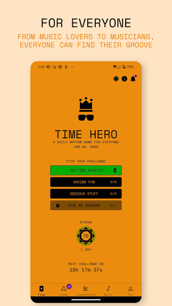 Time Hero Pro: Feel The Beat - Gameplay image of android game