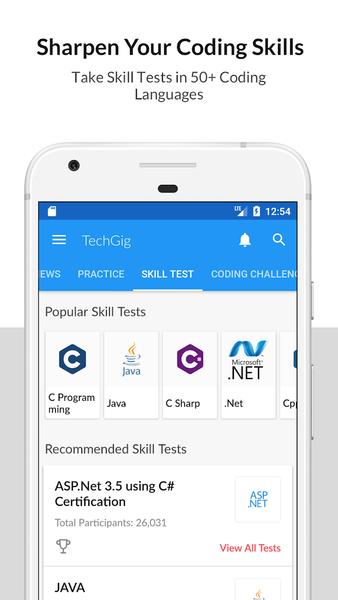 TechGig: Contests,Tests & News - عکس برنامه موبایلی اندروید