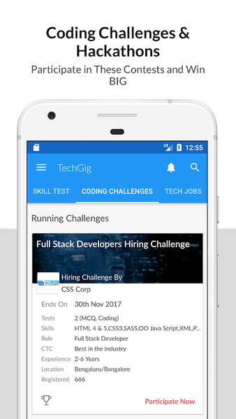 TechGig: Contests,Tests & News - Image screenshot of android app