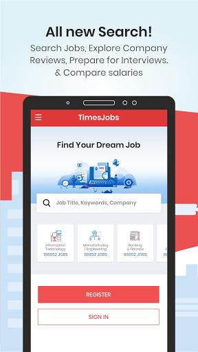 TimesJobs Job Search App - Image screenshot of android app