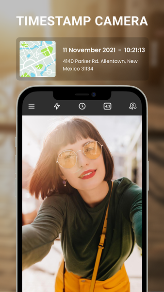 GPS Camera with Time Stamp - عکس برنامه موبایلی اندروید