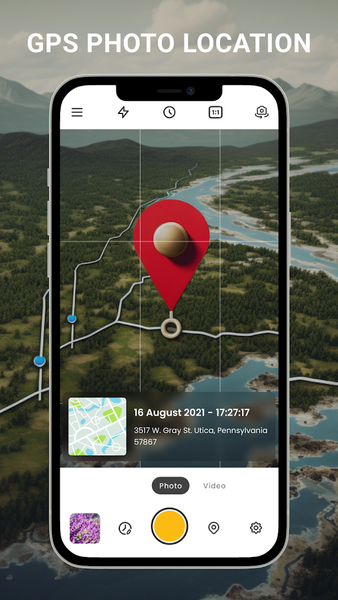 GPS Camera with Time Stamp - Image screenshot of android app