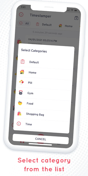 Timestamper - Activity Tracker - عکس برنامه موبایلی اندروید