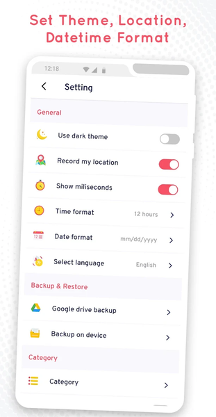 Timestamper - Activity Tracker - عکس برنامه موبایلی اندروید