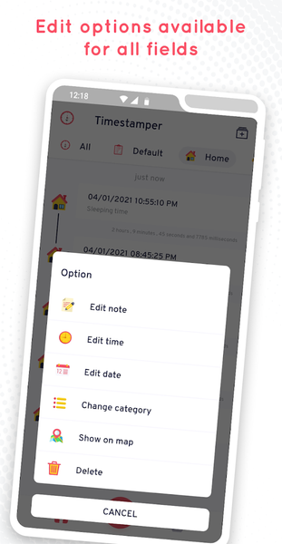 Timestamper - Activity Tracker - عکس برنامه موبایلی اندروید
