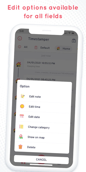 Timestamper - Activity Tracker - عکس برنامه موبایلی اندروید