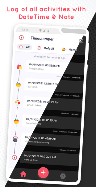 Timestamper - Activity Tracker - عکس برنامه موبایلی اندروید