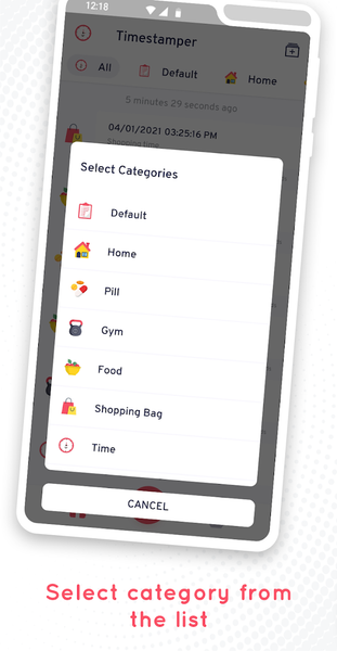 Timestamper - Activity Tracker - عکس برنامه موبایلی اندروید