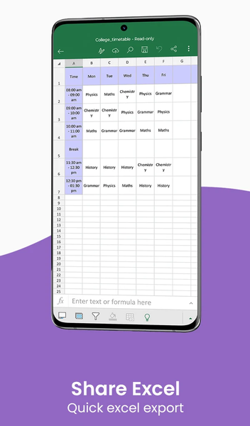 Timetable & Schedule Maker - Image screenshot of android app