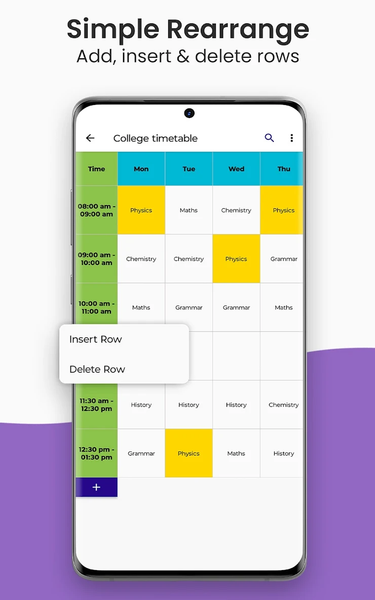 Timetable & Schedule Maker - Image screenshot of android app