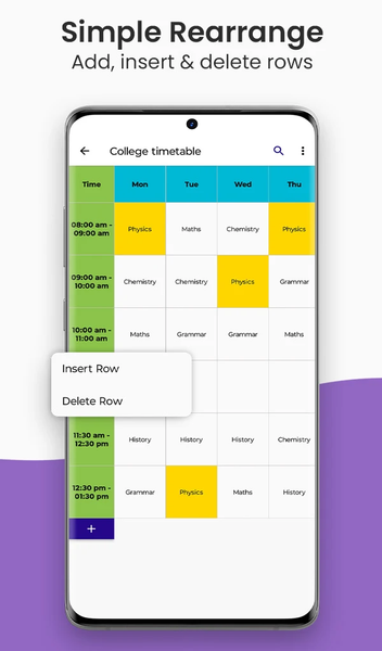 Timetable & Schedule Maker - Image screenshot of android app